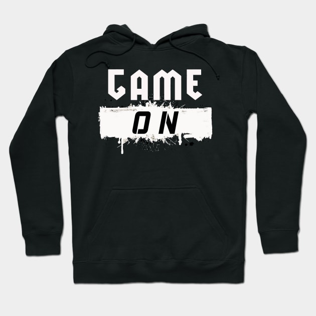 Game On Black T-Shirt Hoodie by By Diane Maclaine